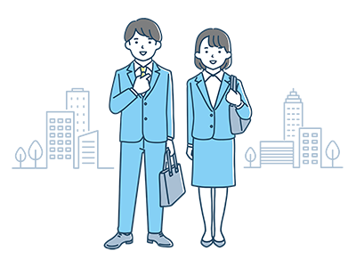 若い社会人のイラスト